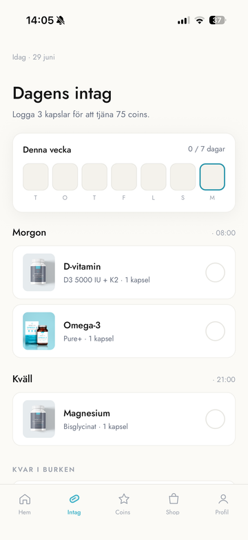 Ivitapure-appen — IvitaCoins