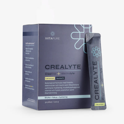 Crealyte-boxen och en stick, smak av lemonad