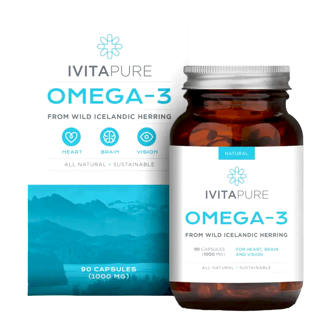 Ivitapure Omega-3 – transparent produktbild