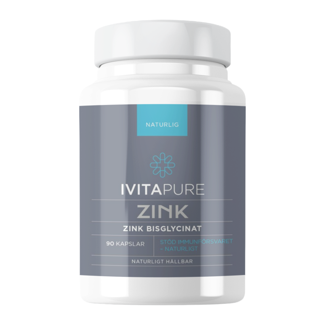 Ivitapure Zink – transparent produktbild